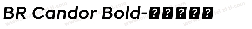 BR Candor Bold字体转换